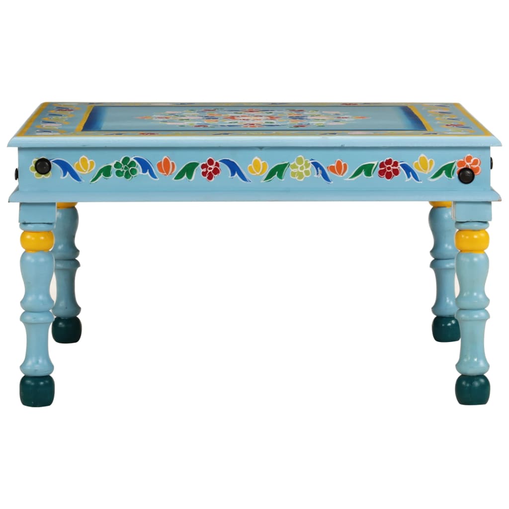 Salongbord Sofabord Tre turkis håndmalt heltre mango