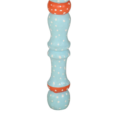 Salongbord Sofabord Tre blå håndmalt heltre mango