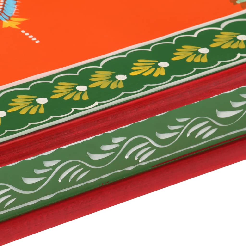 Salongbord Sofabord Tre grønn håndmalt heltre mango