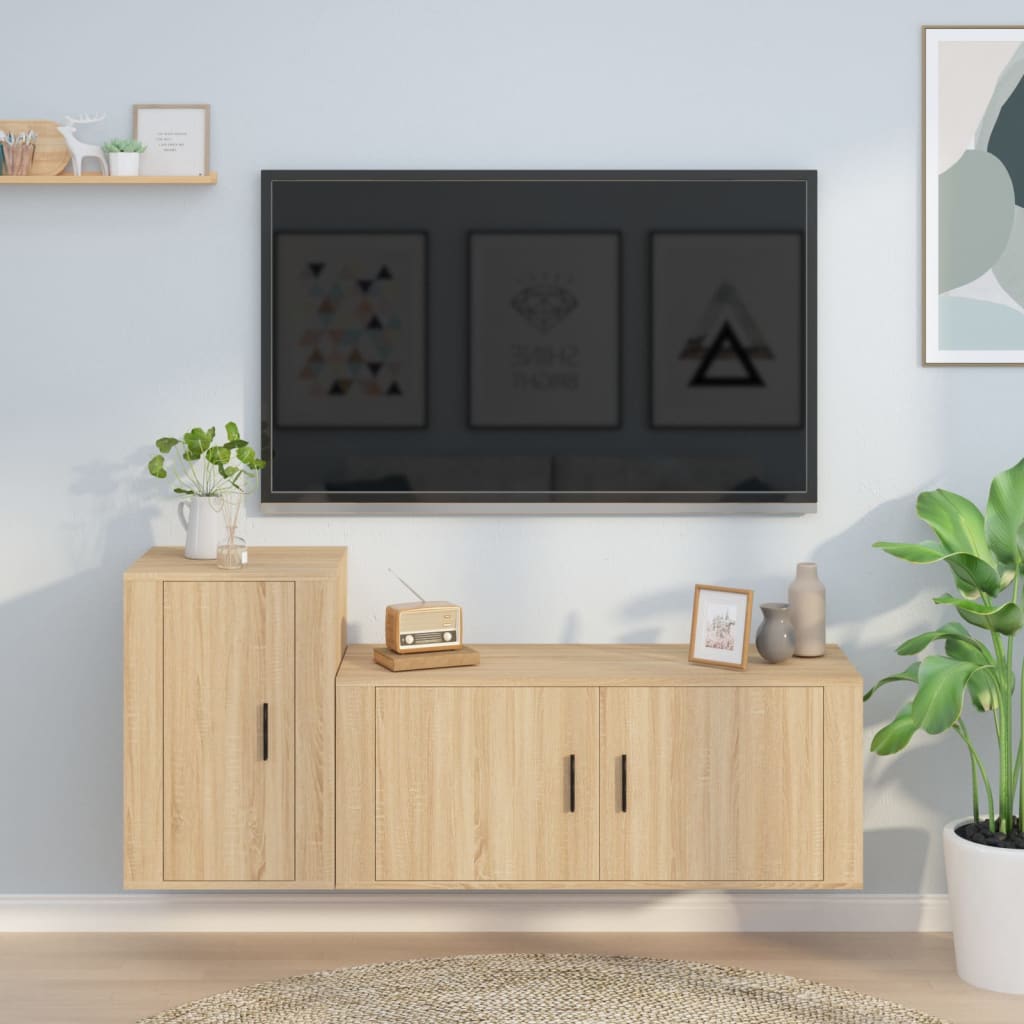TV-Møbel Sonoma Eik TV-skapsett 2 deler