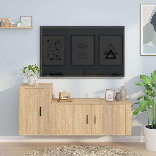 TV-Møbel Sonoma Eik TV-skapsett 2 deler