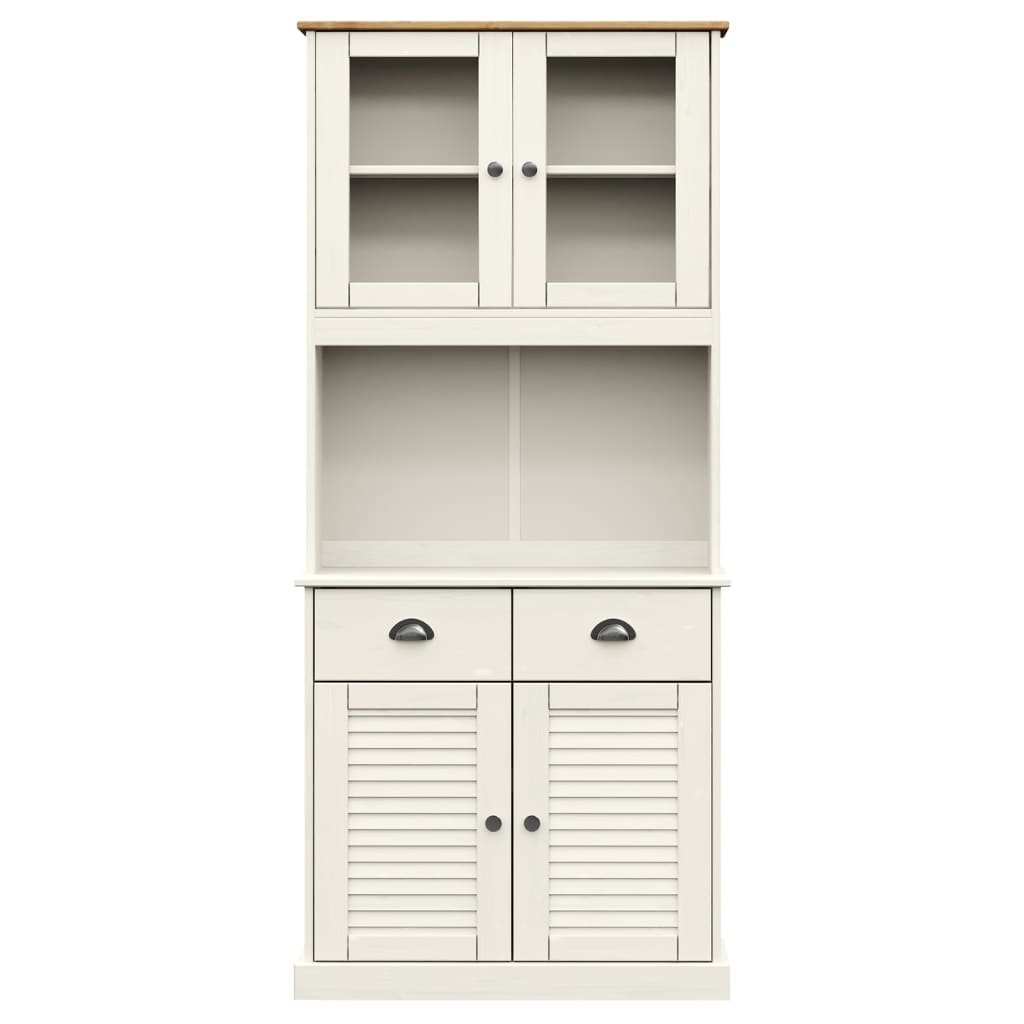 Skap Hvit VIGO 78x40x175 cm heltre furu