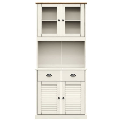 Skap Hvit VIGO 78x40x175 cm heltre furu