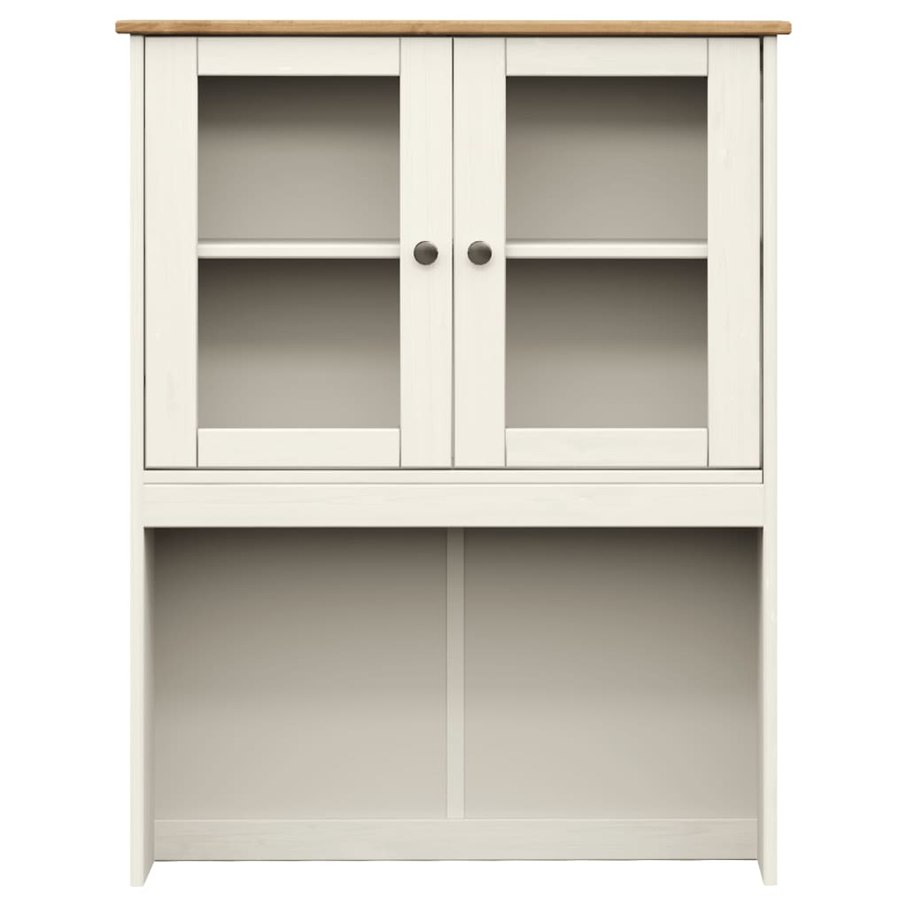 Skap hvit VIGO 78x40x175 cm heltre furu
