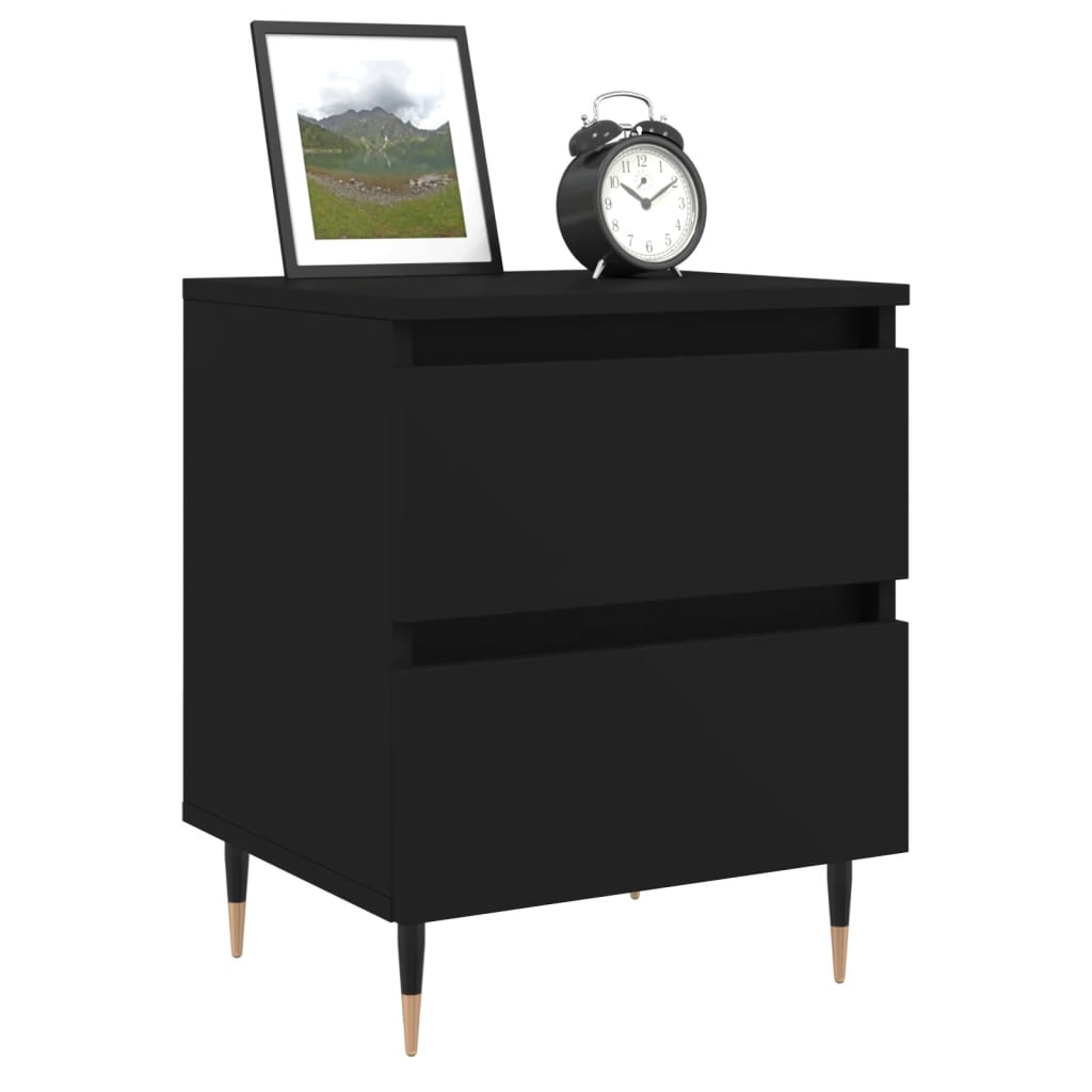 Nattbord Sengbord Svart 40x35x50 cm