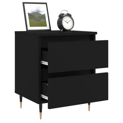 Nattbord Sengbord Svart 40x35x50 cm