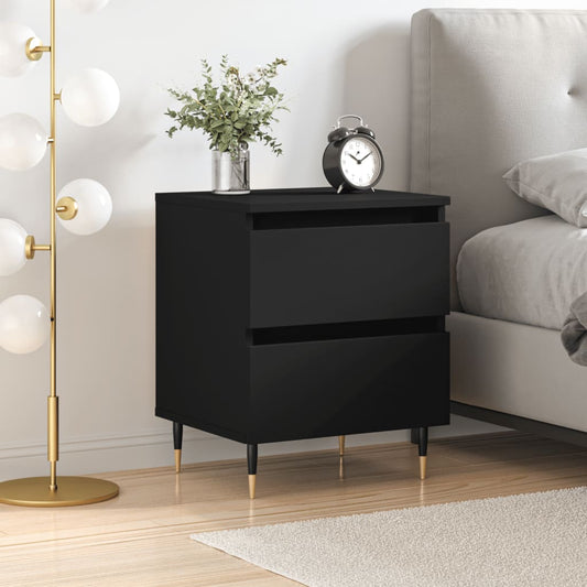Nattbord Sengbord Svart 40x35x50 cm