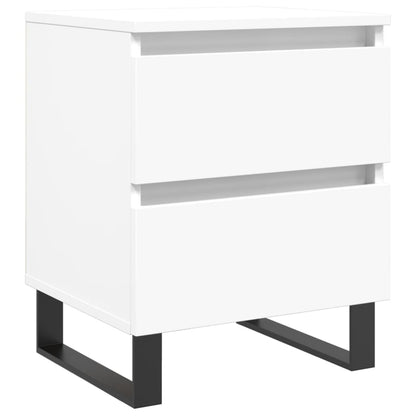 Nattbord Sengbord Hvit 40x35x50 cm