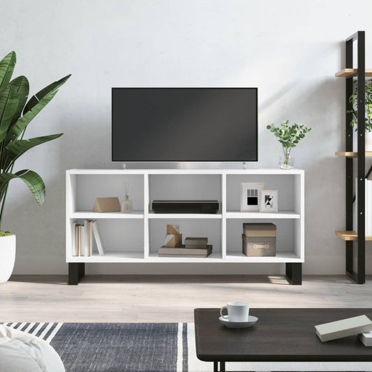TV-Møbel Hvit TV-benk 103,5x30x50 cm