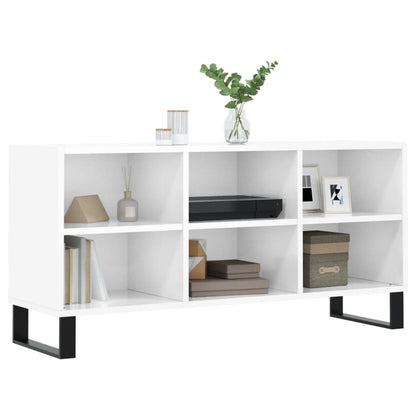 TV-Møbel Høyglans Hvit Tv-benk 103,5x30x50 cm