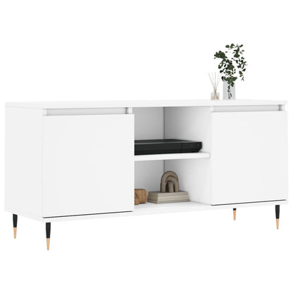 TV-Møbel Hvit Tv-benk 104x35x50 cm