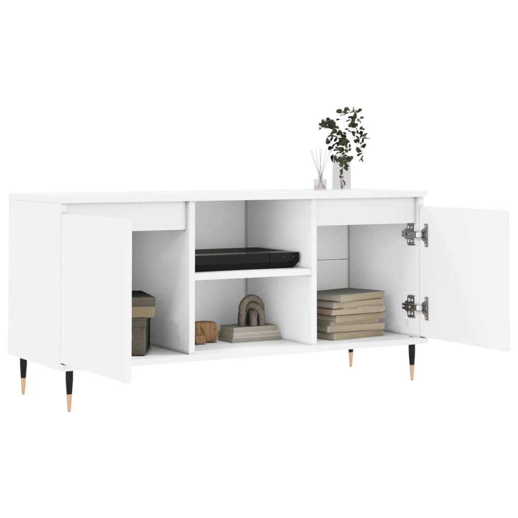 TV-Møbel Hvit Tv-benk 104x35x50 cm