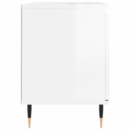 TV-Møbel Høyglans Hvit TV-benk 104x35x50 cm