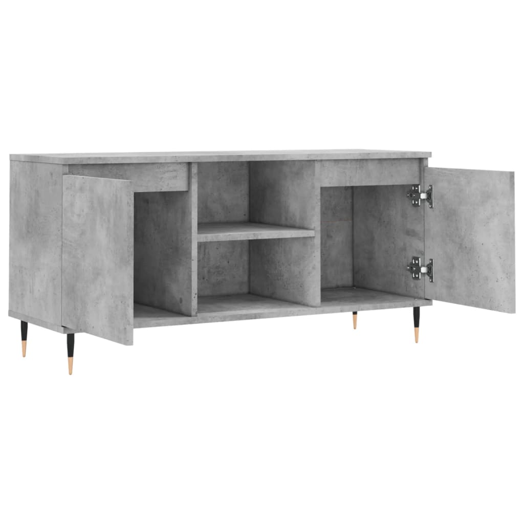 TV-Møbel Betonggrå Tv-benk 104x35x50 cm