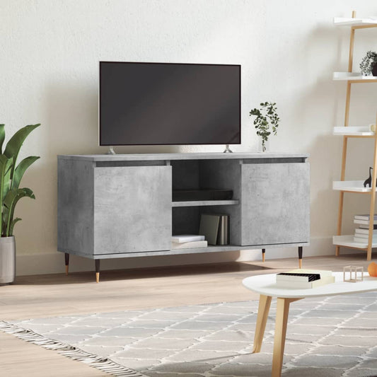 TV-Møbel Betonggrå Tv-benk 104x35x50 cm