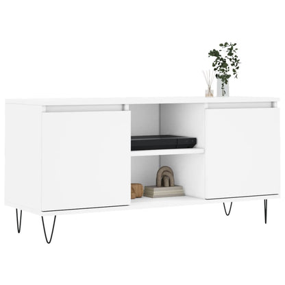 TV-Møbel Hvit TV-benk 104x35x50 cm