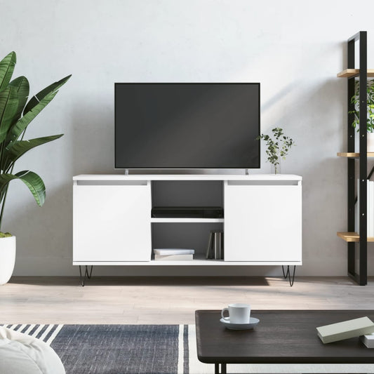 TV-Møbel Hvit TV-benk 104x35x50 cm