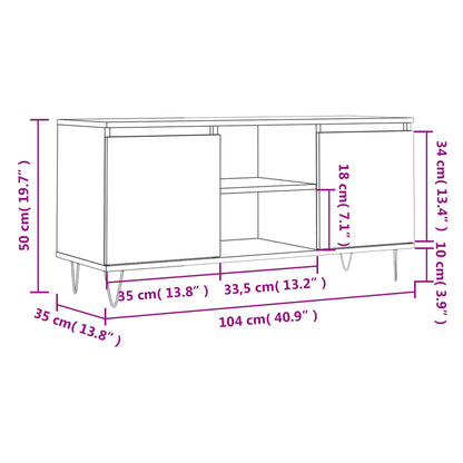 TV-Møbel Sonoma Grå TV-benk 104x35x50 cm