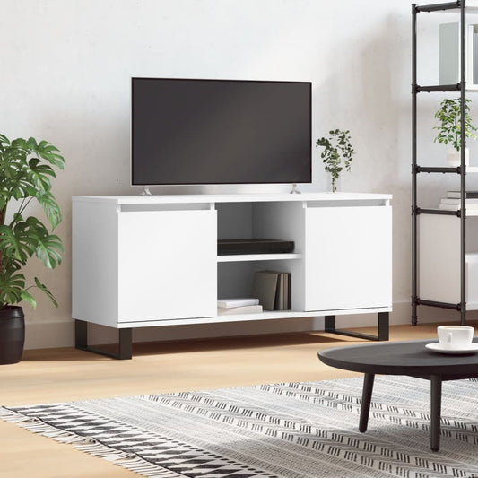 TV-Møbel Hvit TV-benk 104x35x50 cm