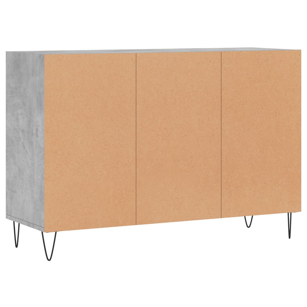 Skjenk betonggrå 103,5x35x70 cm konstruert tre