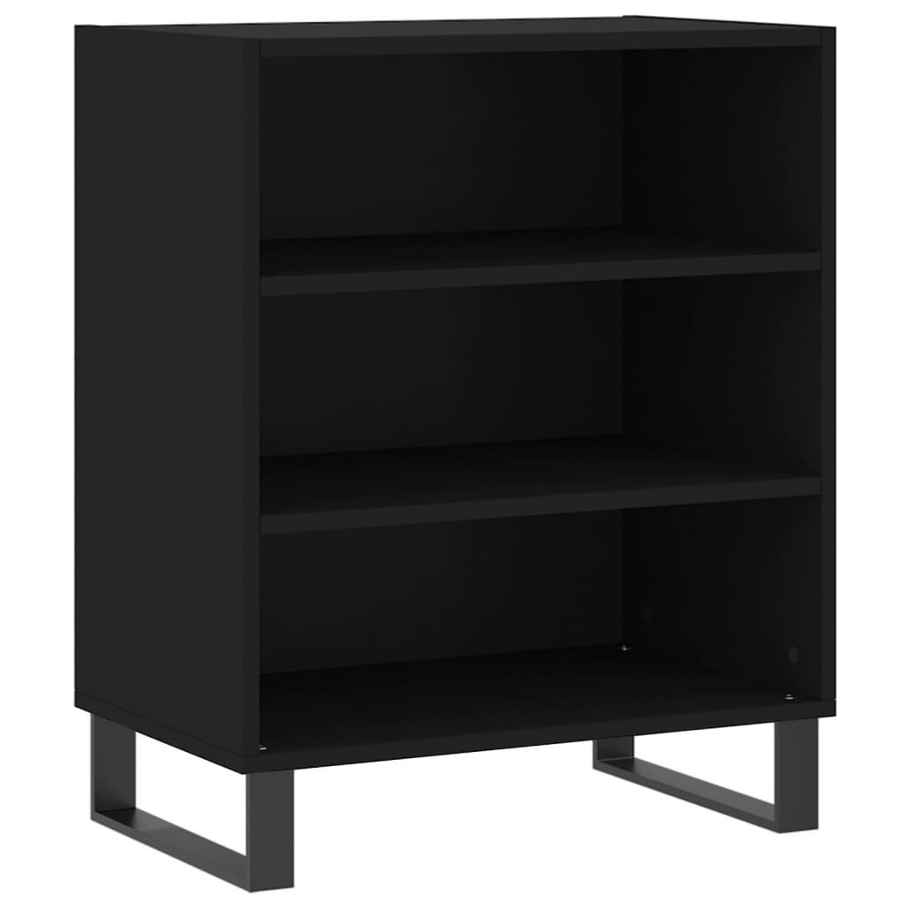 Skjenk svart 57x35x70 cm konstruert tre