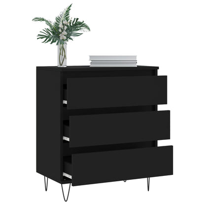 Kommode Svart 60x35x70 cm