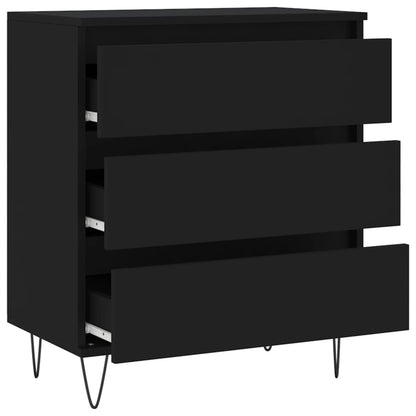 Kommode Svart 60x35x70 cm