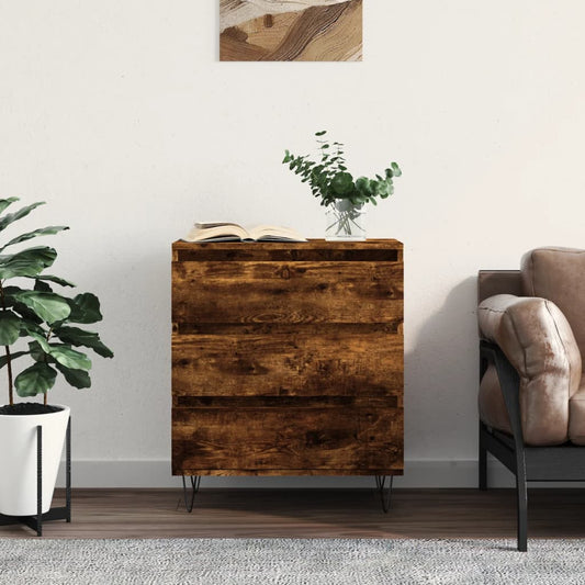 Skjenk røkt eik 60x35x70 cm konstruert tre