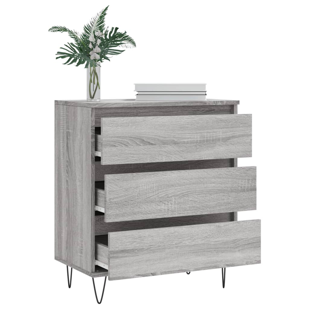 Kommode Sonoma Grå 60x35x70 cm