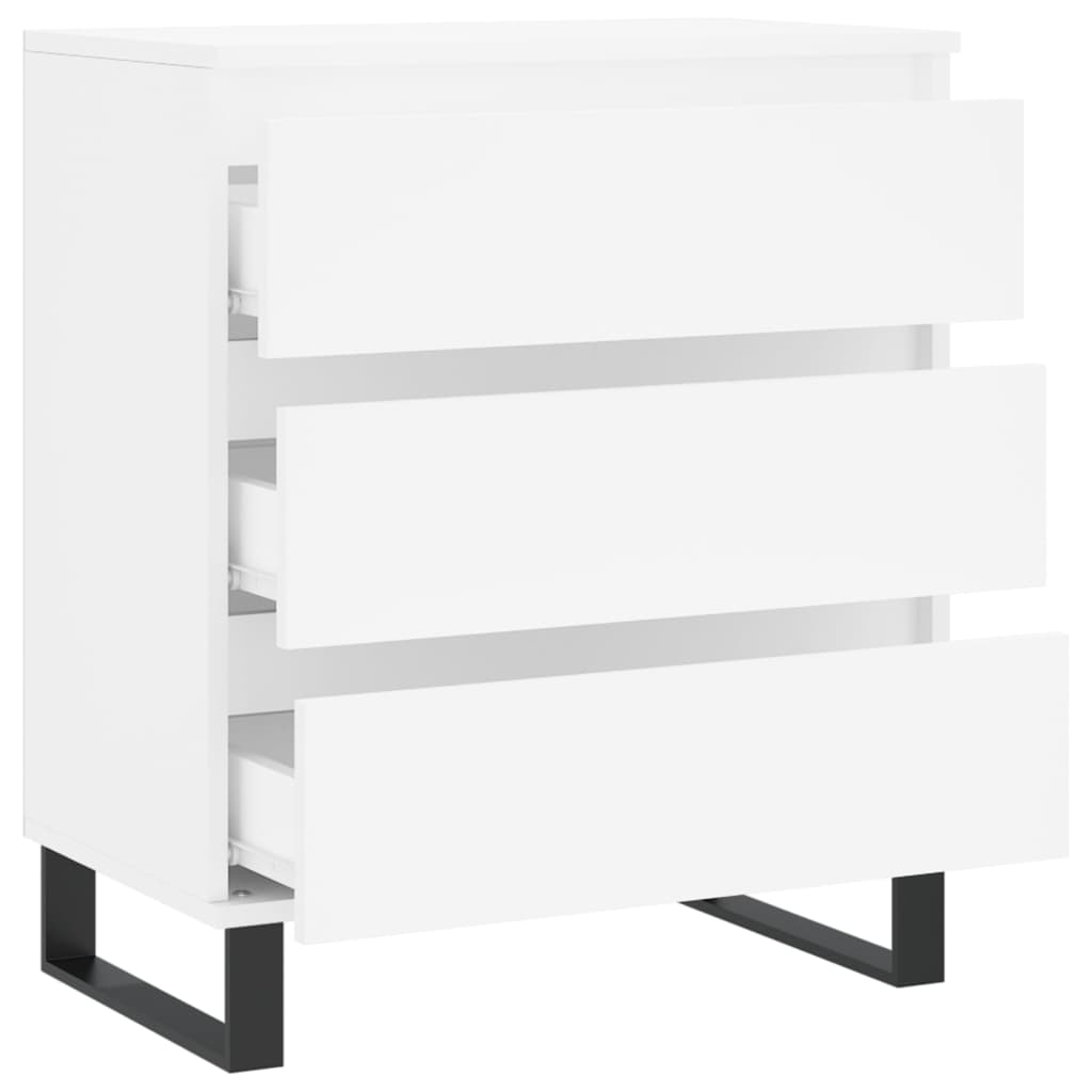 Kommode Hvit 60x35x70 cm