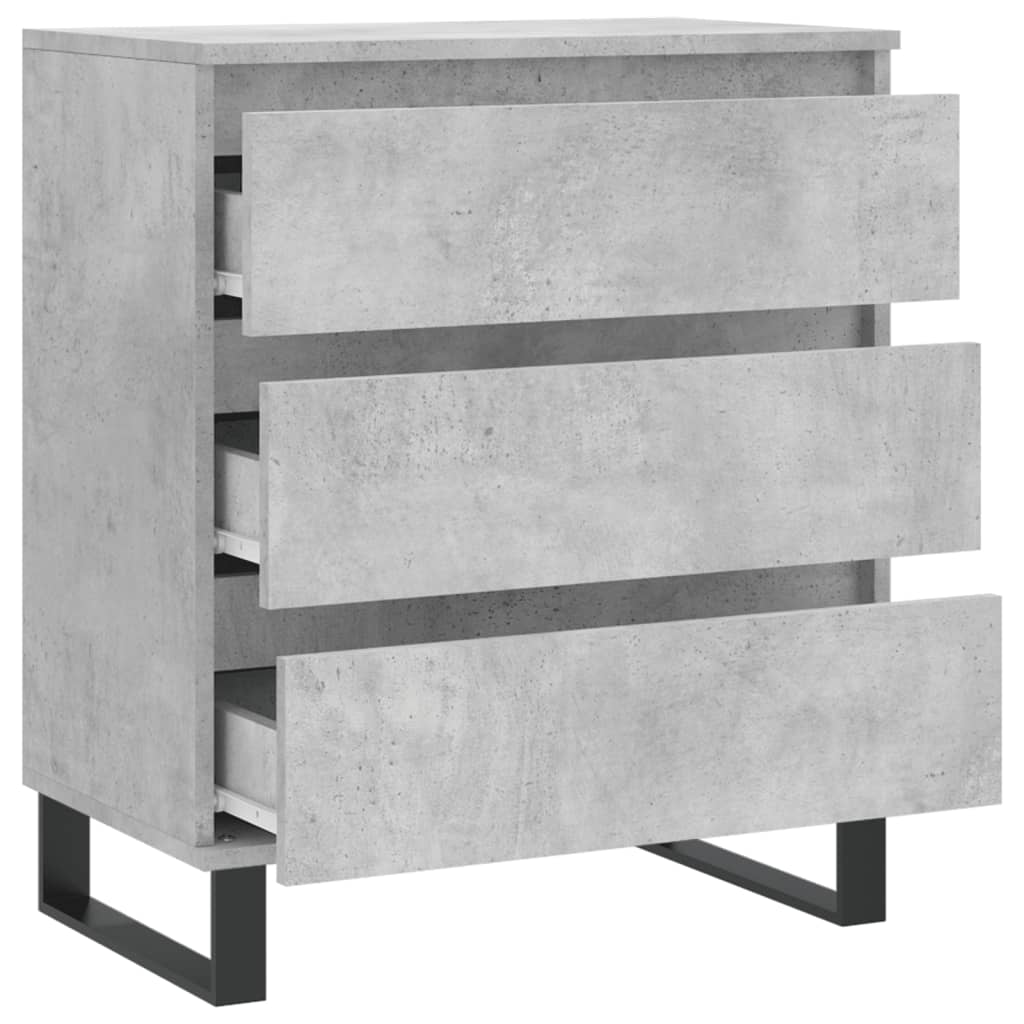 Skjenk betonggrå 60x35x70 cm konstruert tre