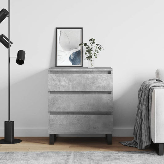 Skjenk betonggrå 60x35x70 cm konstruert tre