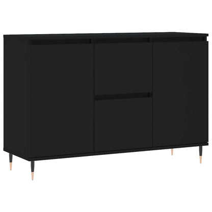 Skjenk Svart Eik 104x35x70 cm