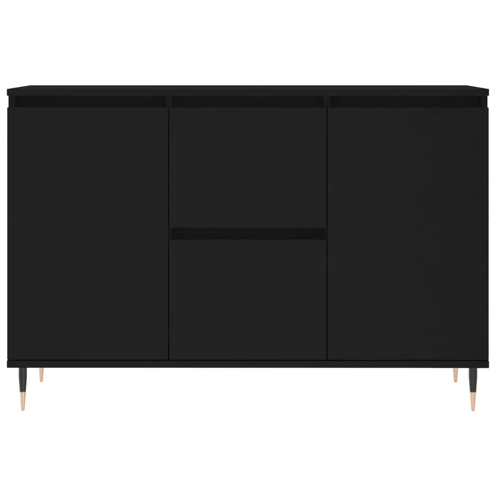 Skjenk Svart Eik 104x35x70 cm