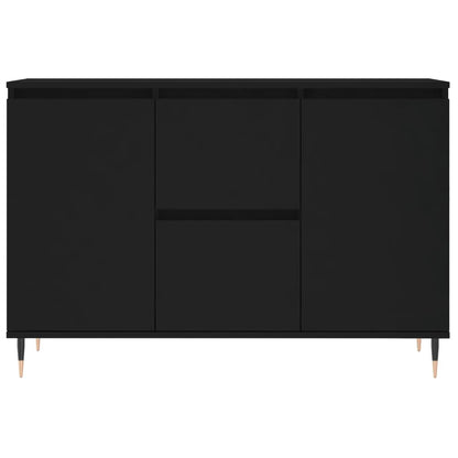 Skjenk Svart Eik 104x35x70 cm