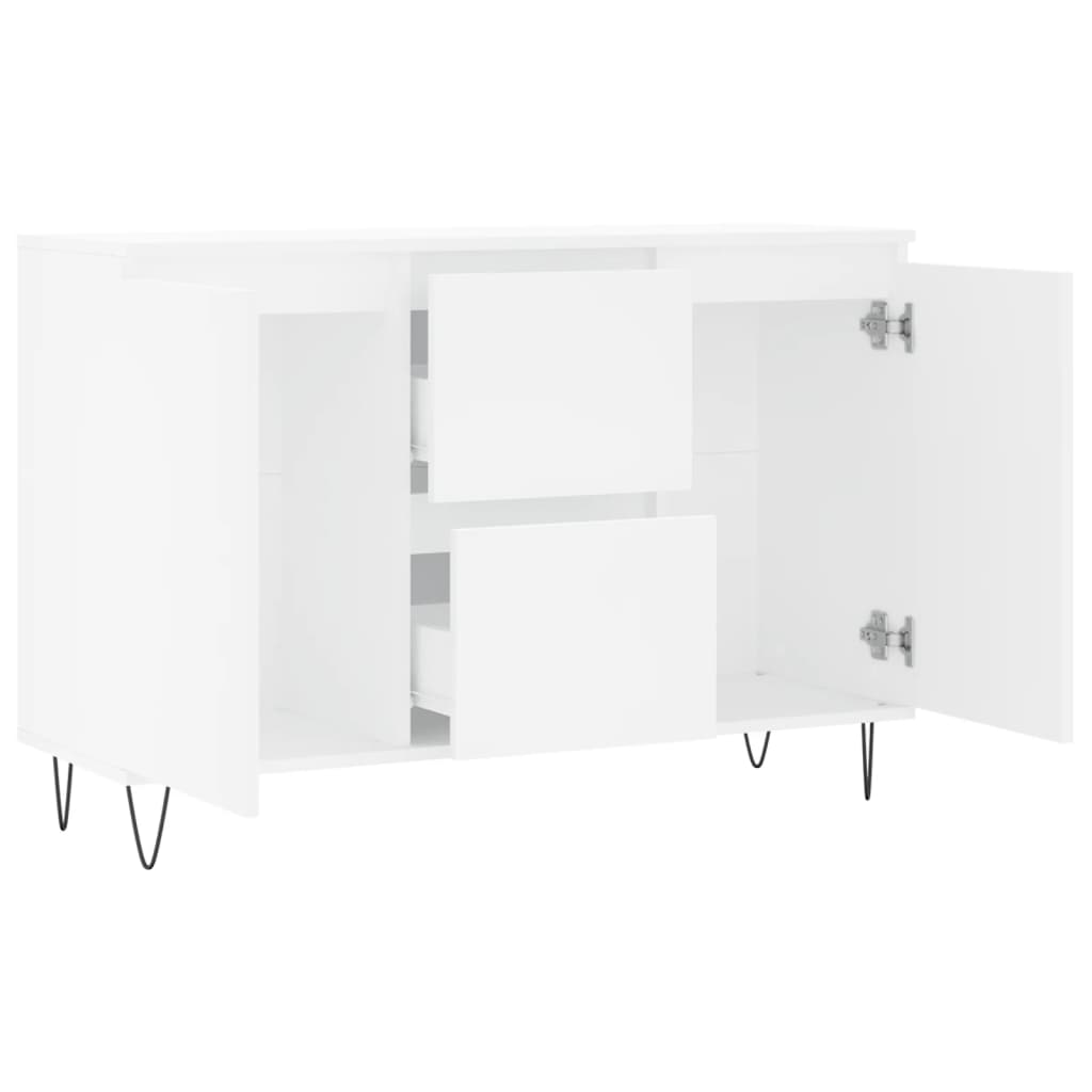 Skjenk Hvit 104x35x70 cm