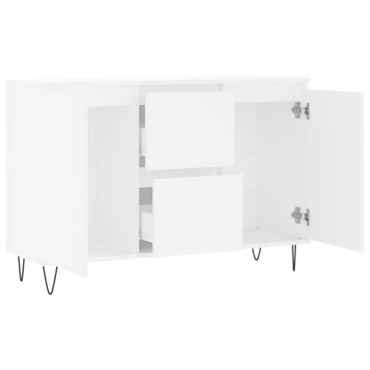Skjenk Hvit 104x35x70 cm