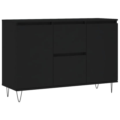 Skjenk Svart Eik 104x35x70 cm