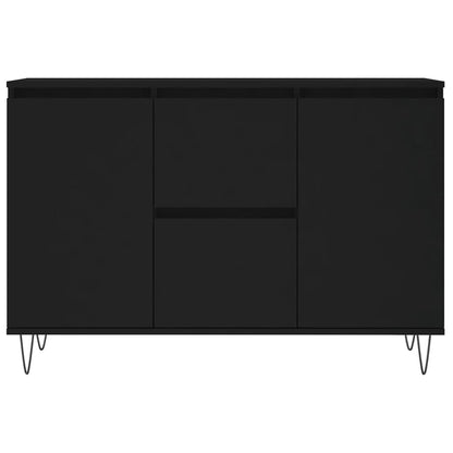 Skjenk Svart Eik 104x35x70 cm