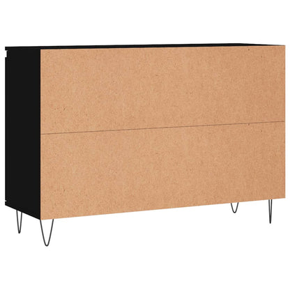 Skjenk Svart Eik 104x35x70 cm