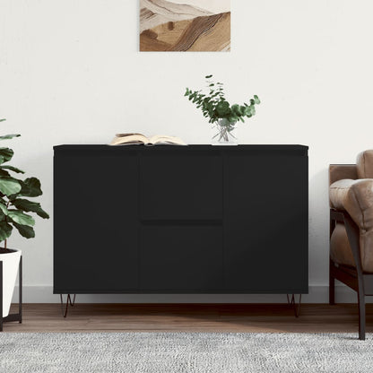 Skjenk Svart Eik 104x35x70 cm
