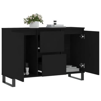 Skjenk Svart Eik 104x35x70 cm