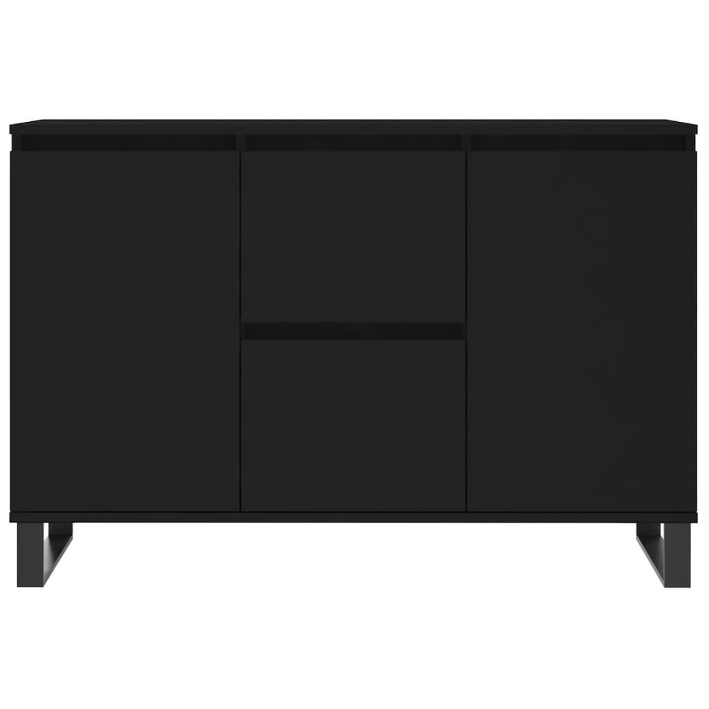 Skjenk Svart Eik 104x35x70 cm
