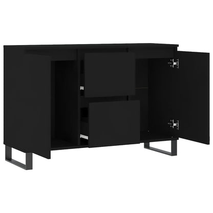 Skjenk Svart Eik 104x35x70 cm