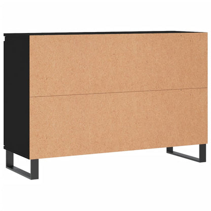 Skjenk Svart Eik 104x35x70 cm