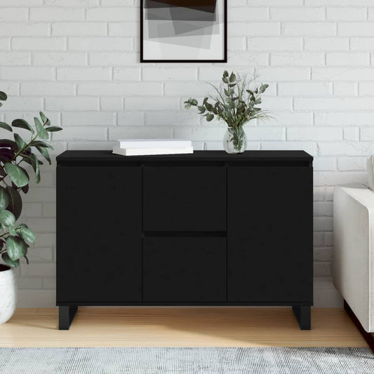 Skjenk Svart Eik 104x35x70 cm