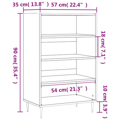 Skap Brun Eik 57x35x90 cm