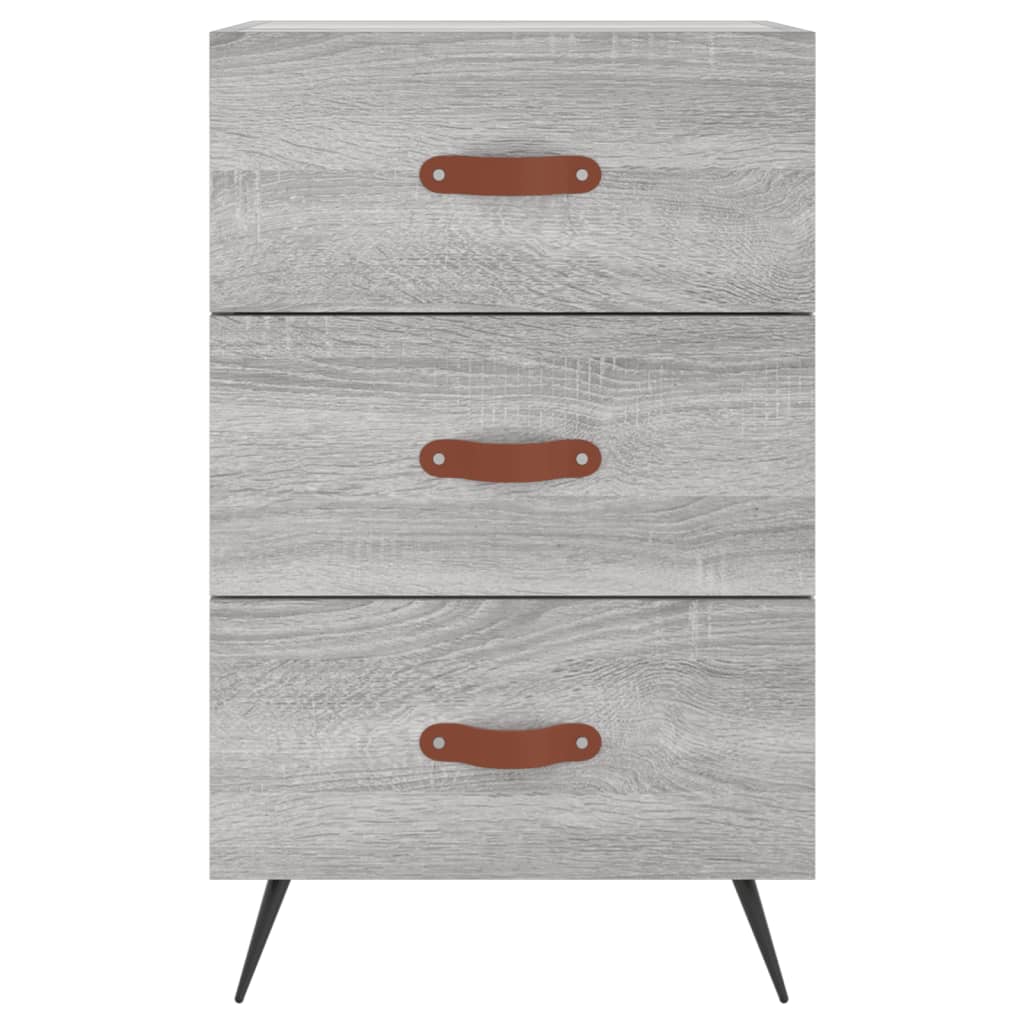Nattbord Sengbord Sonoma Grå 40x40x66 cm