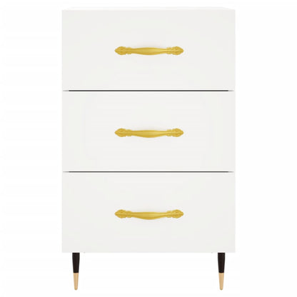 Nattbord Sengbord Hvit 40x40x66 cm