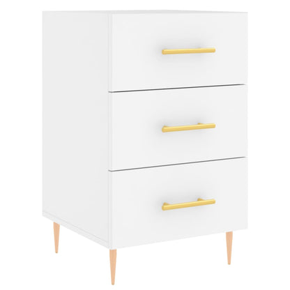 Nattbord Sengbord Hvit 40x40x66 cm